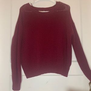 Burgundy Billabong Knit Sweater